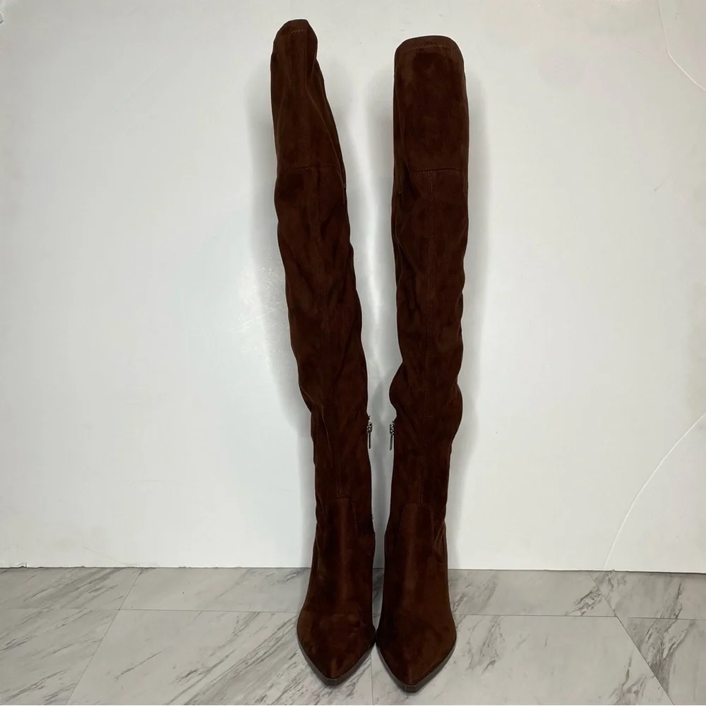 Marc Fisher Onyse Brown Over The Knee Boot 9M